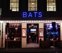 The exterior of Bats Theatre.