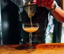 A cocktail being made at Wonder Horse.